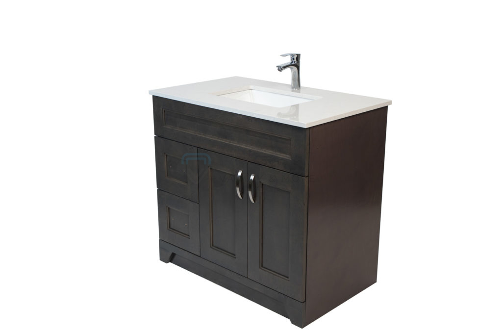 Royal Collection Step Shaker Grey 36inch Vanity with